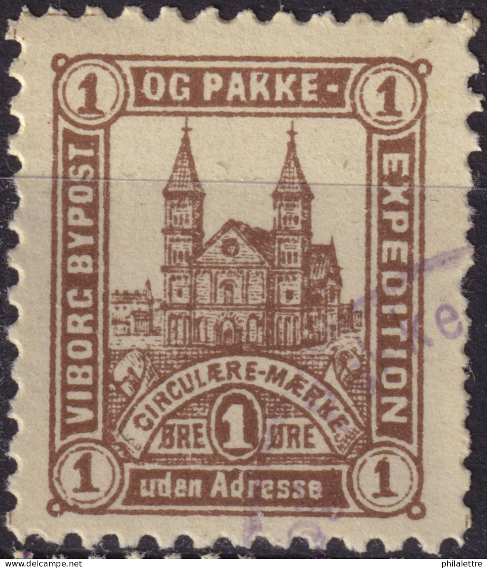 DANEMARK / DENMARK - 1888 - VIBORG K.Mathiassen Local Post 1 øre Brown - VF Used -c - Ortsausgaben