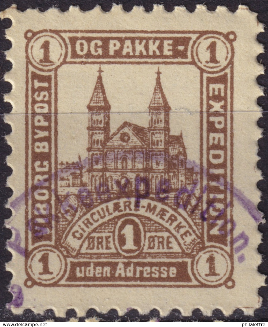 DANEMARK / DENMARK - 1888 - VIBORG K.Mathiassen Local Post 1 øre Brown - VF Used -d - Local Post Stamps