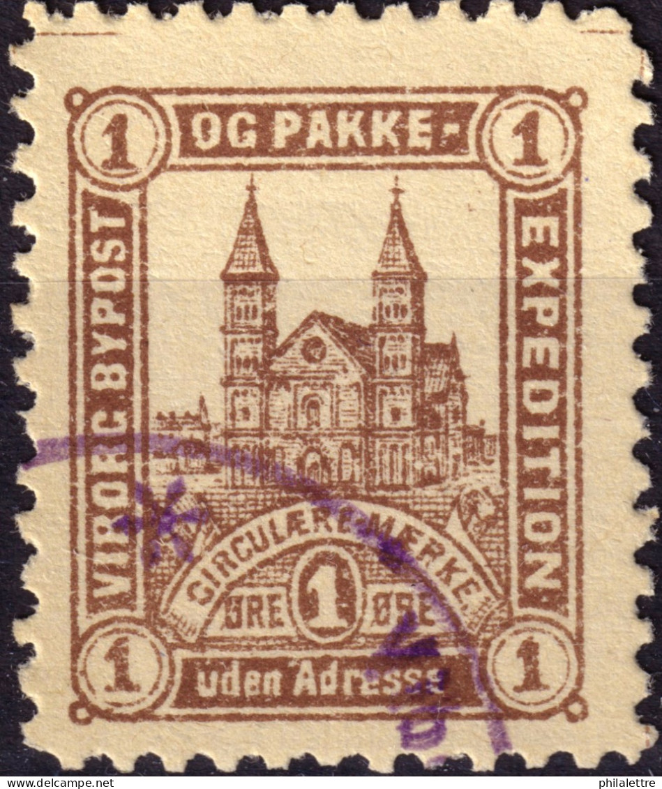 DANEMARK / DENMARK - 1888 - VIBORG K.Mathiassen Local Post 1 øre Brown - VF Used -h - Local Post Stamps
