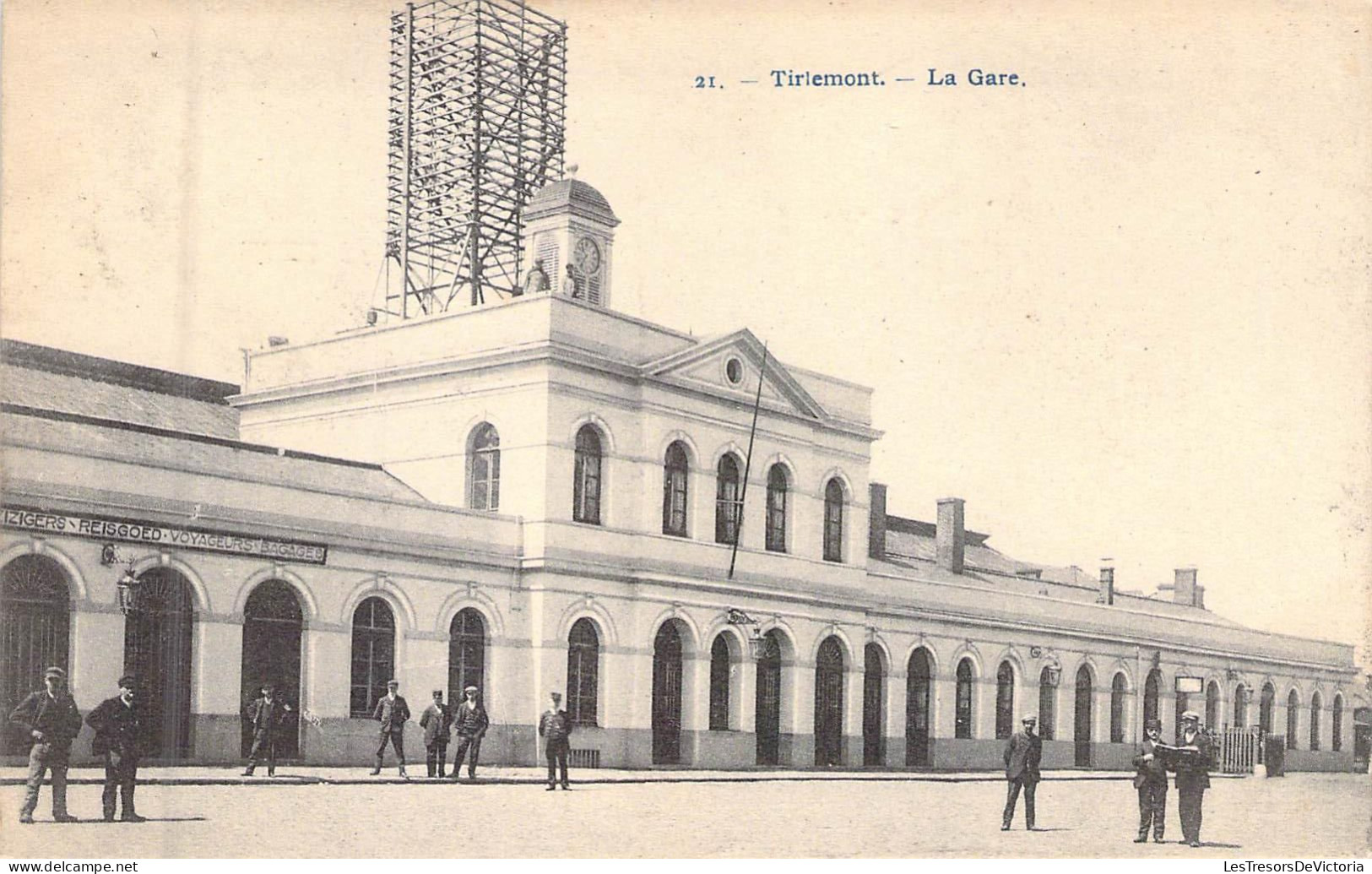 BELGIQUE - TIRIEMONT - La Gare - Carte Postale Ancienne - Other & Unclassified