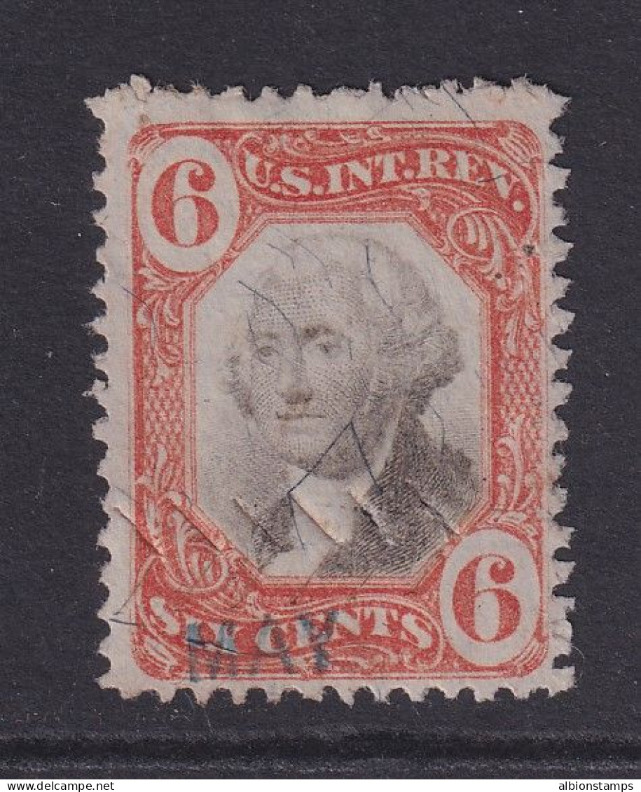 US, Scott R138, Used, Cut Cancel - Steuermarken