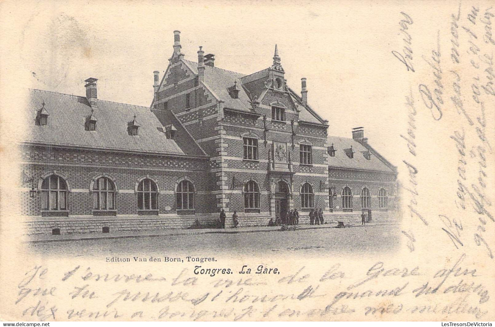 BELGIQUE - TONGRES - La Gare - Edit Van Den Born - Carte Postale Ancienne - Tongeren