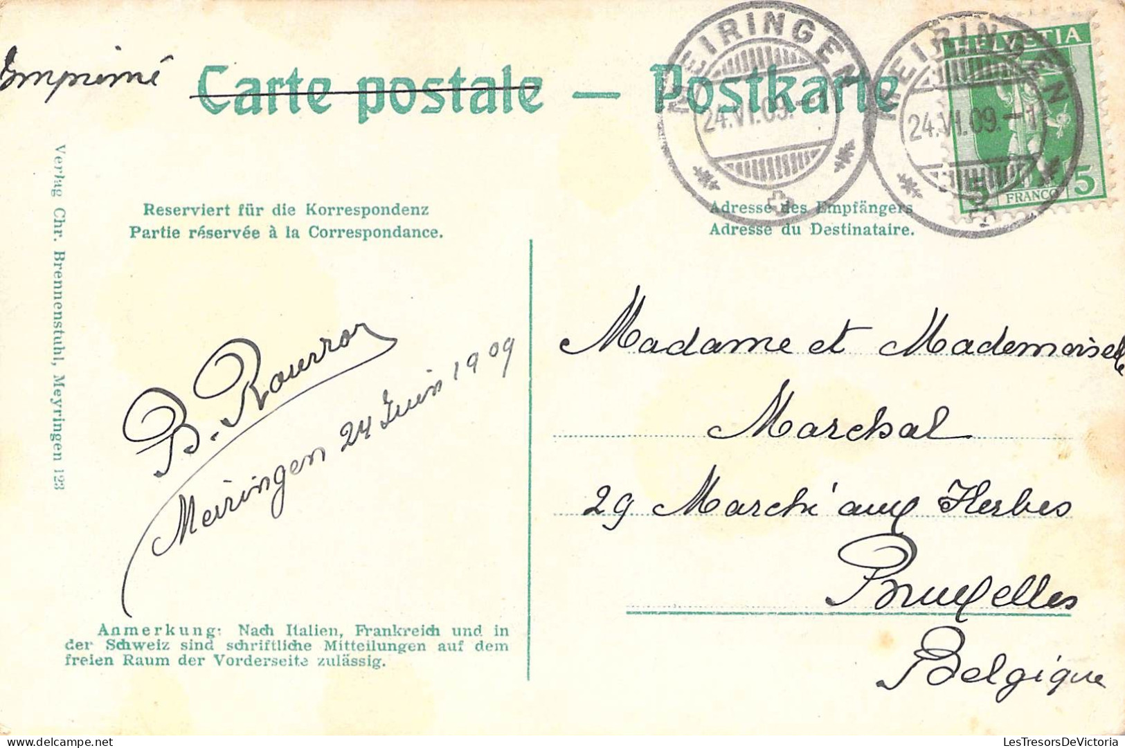 SUISSE - MEYRINGEN - Carte Postale Ancienne - Meyrin