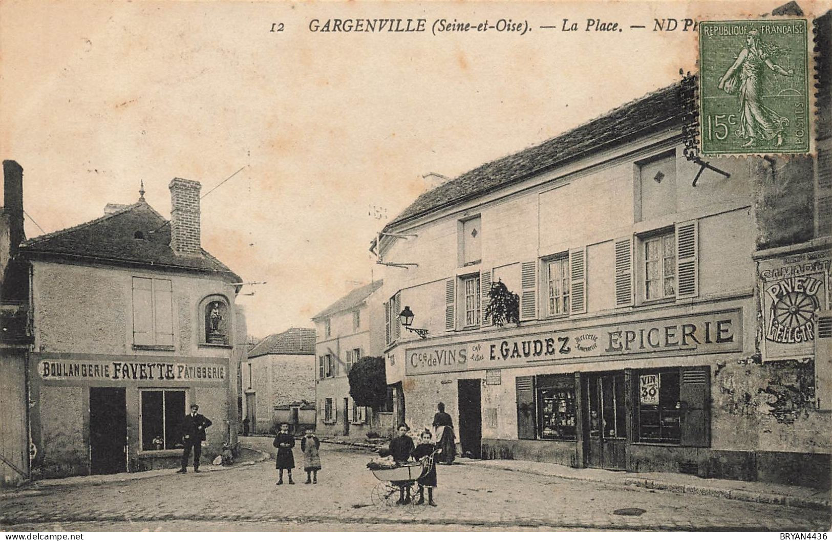 78 - GARGENVILLE - BOULANGERIE FAVETTE - EPICERIE E. GODEZ - - Gargenville