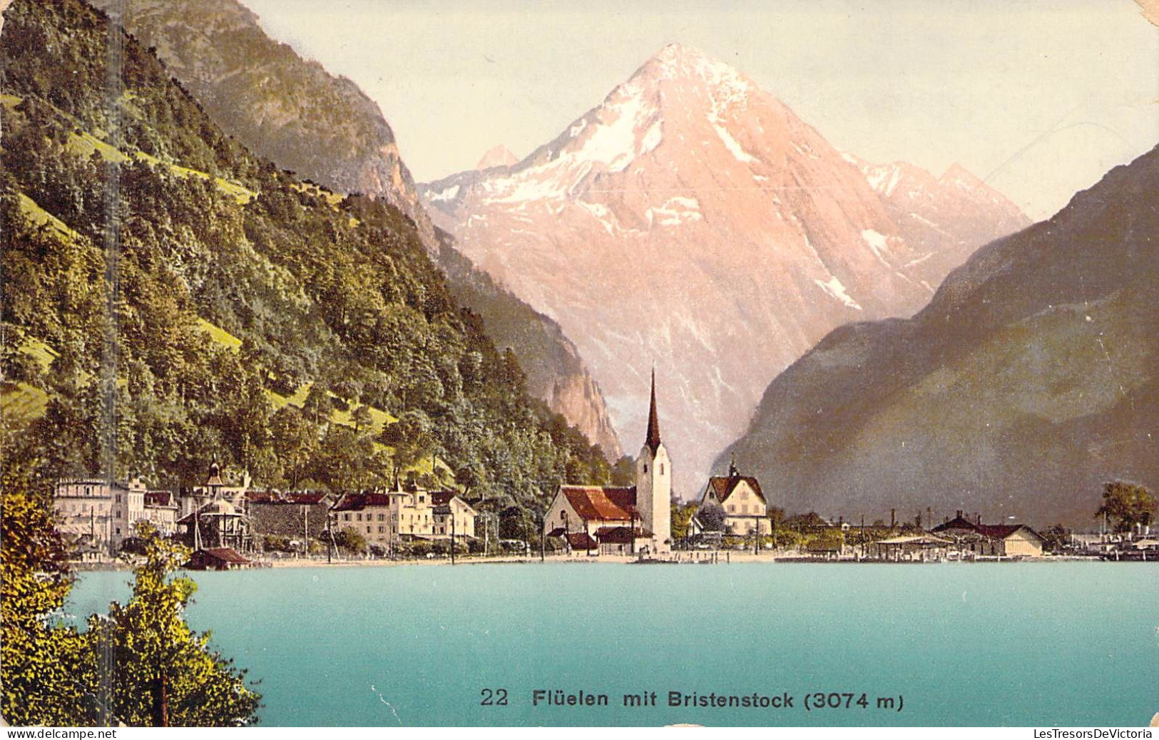SUISSE - Fluelen Mit Bristenstock 3074 M - Edition Photoglob - Carte Postale Ancienne - Flüelen