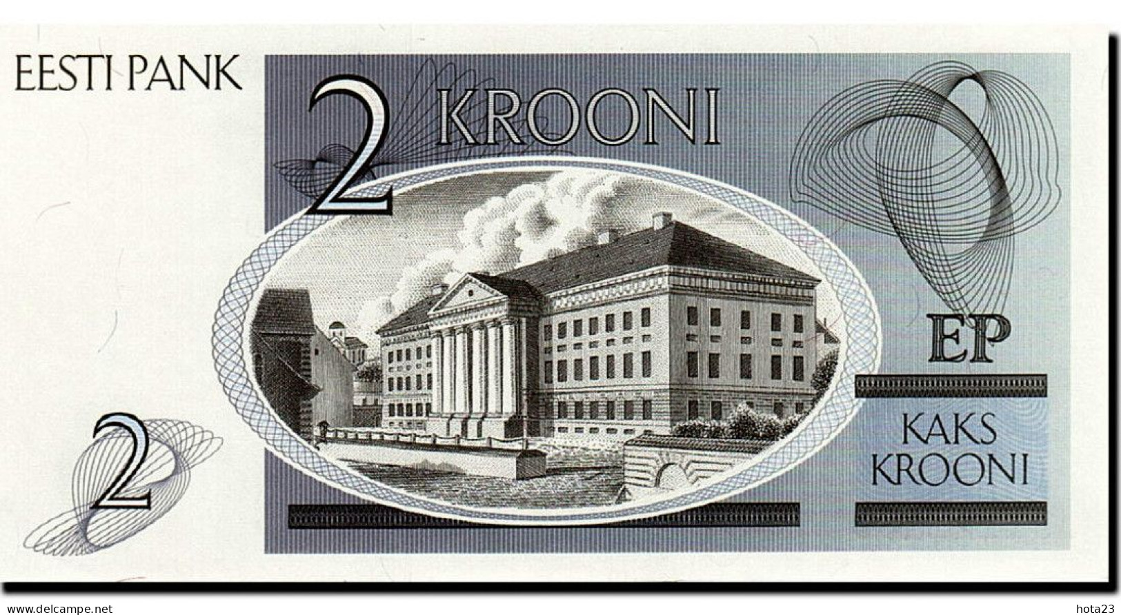 Estonia, 2 Krooni, 1992 BANKNOTE UNC - Estland