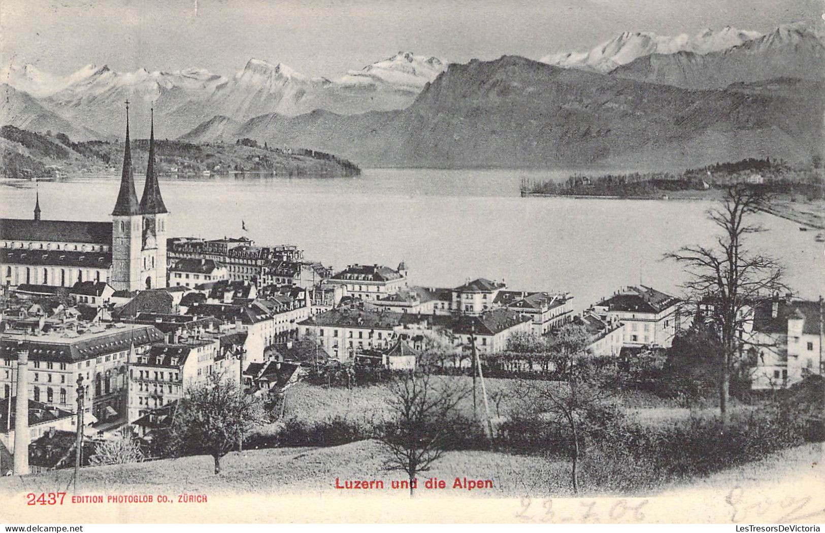 SUISSE - LUZERN - Und Die Alpen - Edition Photoglob - Carte Postale Ancienne - Lucerne