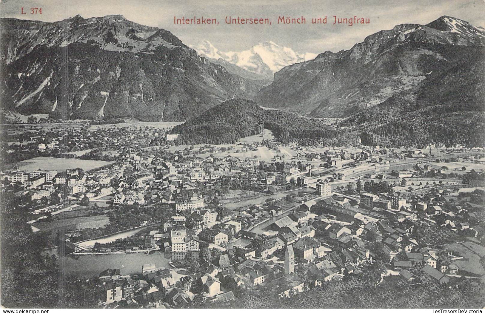 SUISSE - Interlaken Unterseen Monch Und Jungfrau - Carte Postale Ancienne - Interlaken