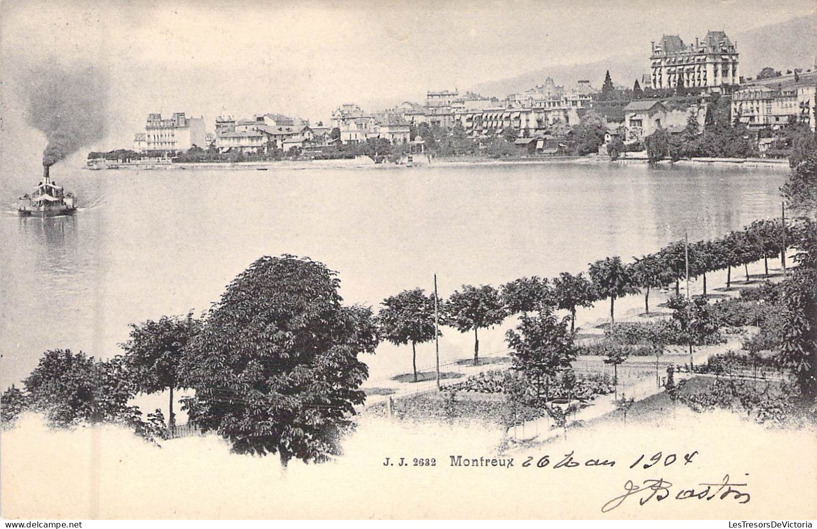 SUISSE - MONTREUX - Vue Sur La Ville - Editeur Jullien Frères - Carte Postale Ancienne - Mon