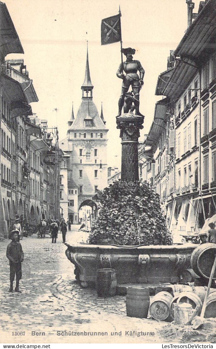 SUISSE - BERNE - Schutzenbrunnen Und Kafigturm - Carte Postale Ancienne - Berne