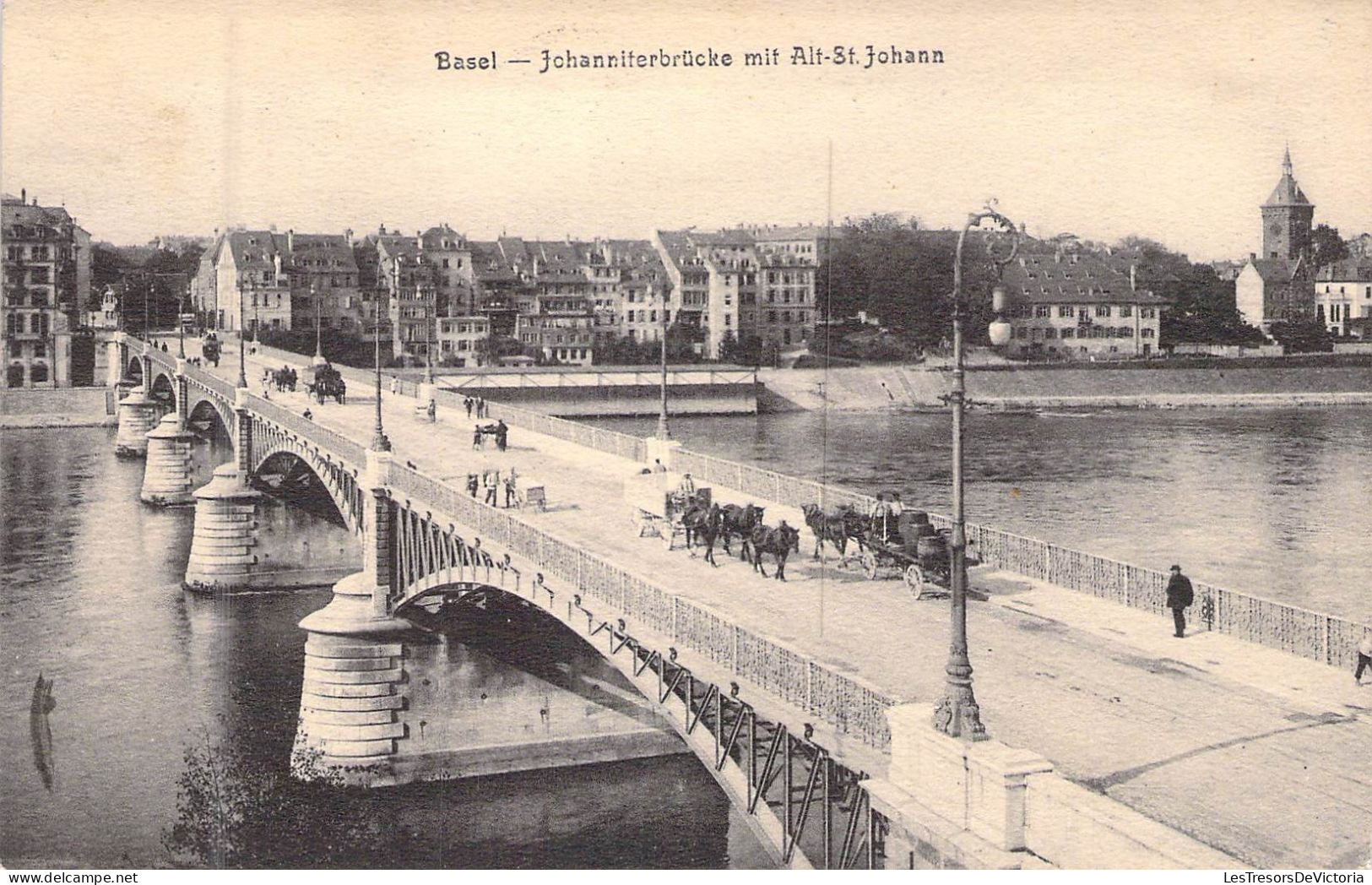 SUISSE - BASEL - Johanniterbrucke Mit Alt St Johann - Carte Postale Ancienne - Bâle