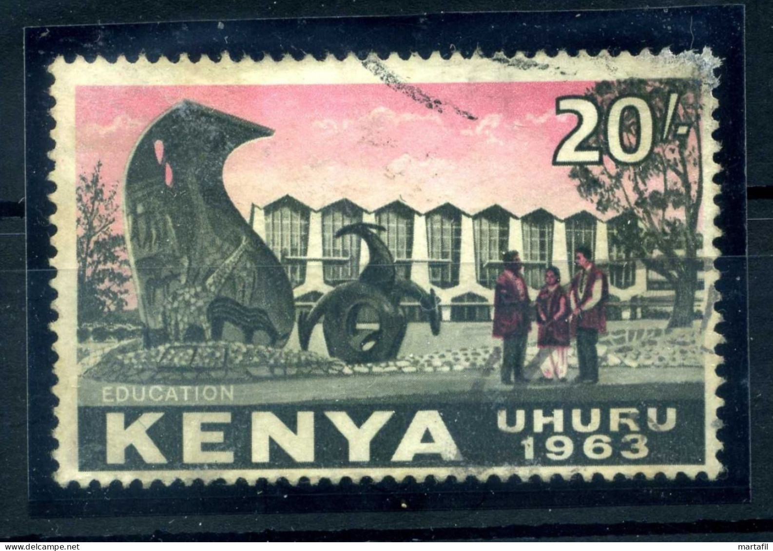 1963 KENIA Kenya N.14 USATO 20/. - Kenya (1963-...)