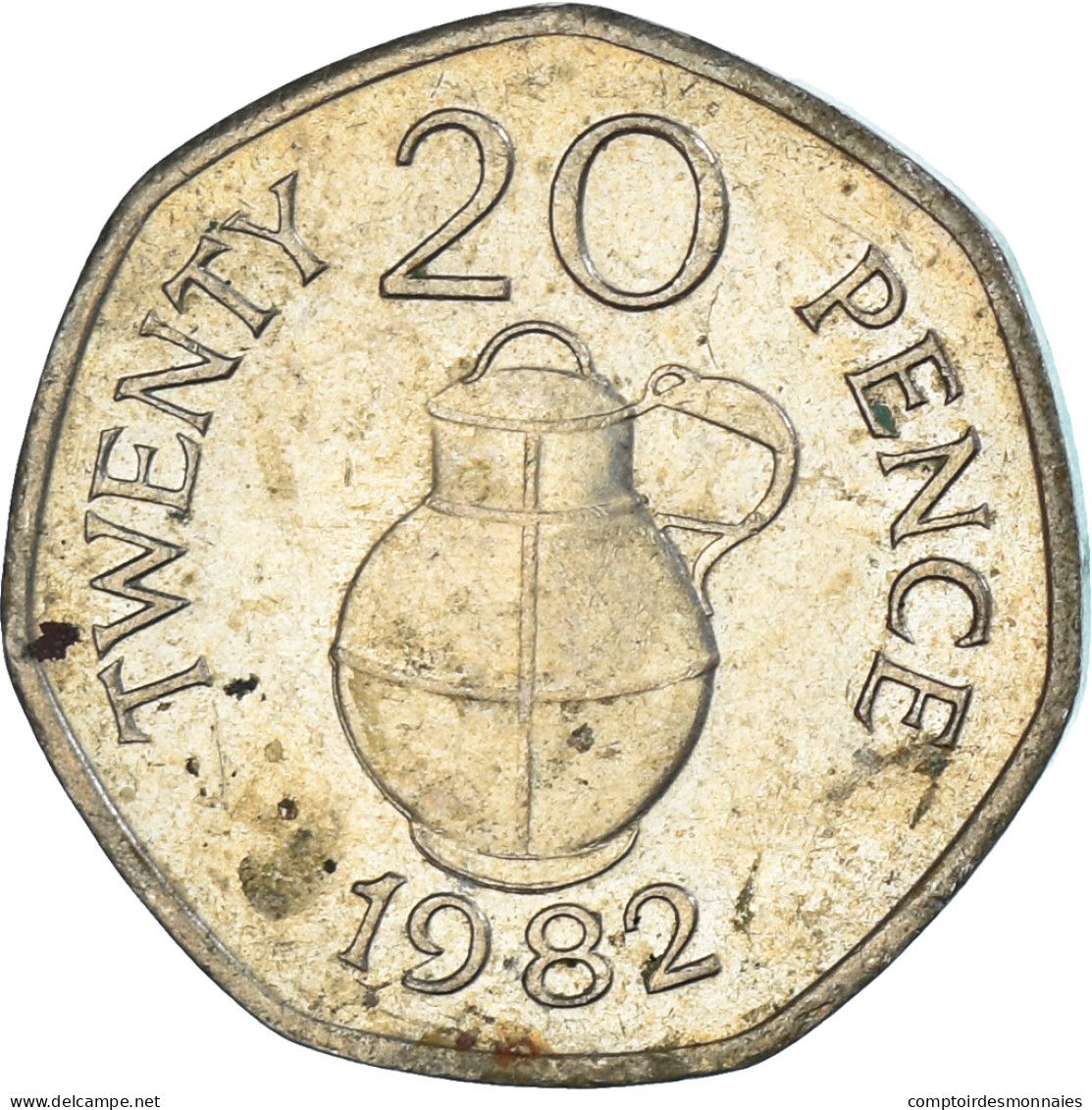 Monnaie, Guernesey, 20 Pence, 1982 - Guernesey