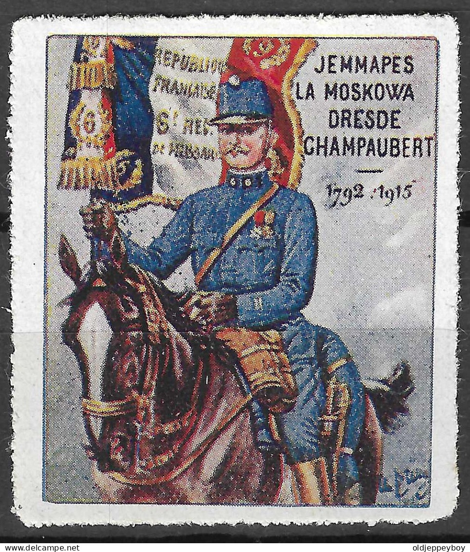 WWI WW1 Vignette Cinderella Delandre 9ème Régiment De Hussards NEUF** MNH** GOMME ORIGINALE VERY FINE - Cinderellas