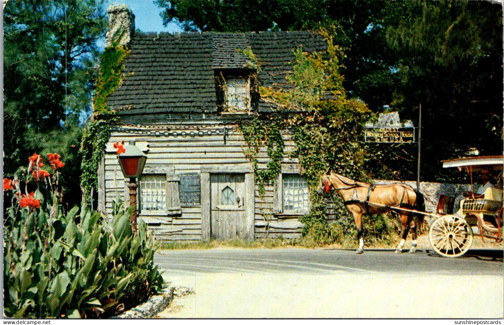 Florida St Augustine The Oldest Wooden Schoolhouse In The USA - St Augustine