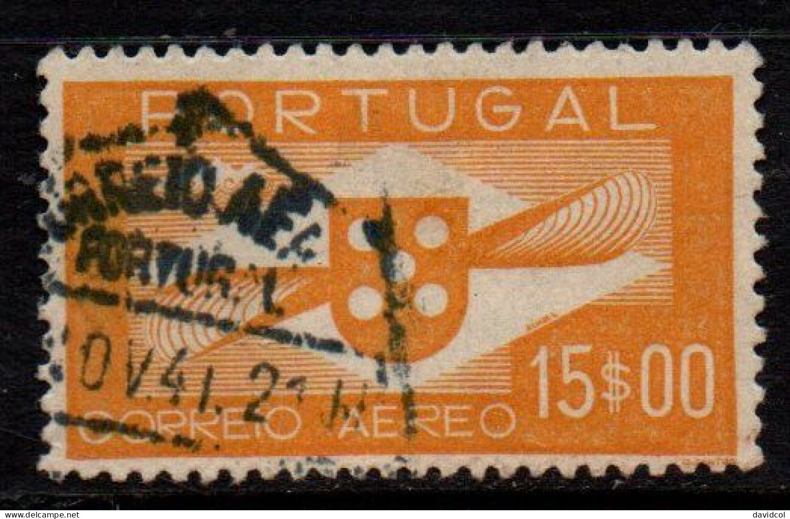 2596B- PORTUGAL - 1936- SC#:C8 - USED - SYMBOL OF AVIATION - Gebruikt