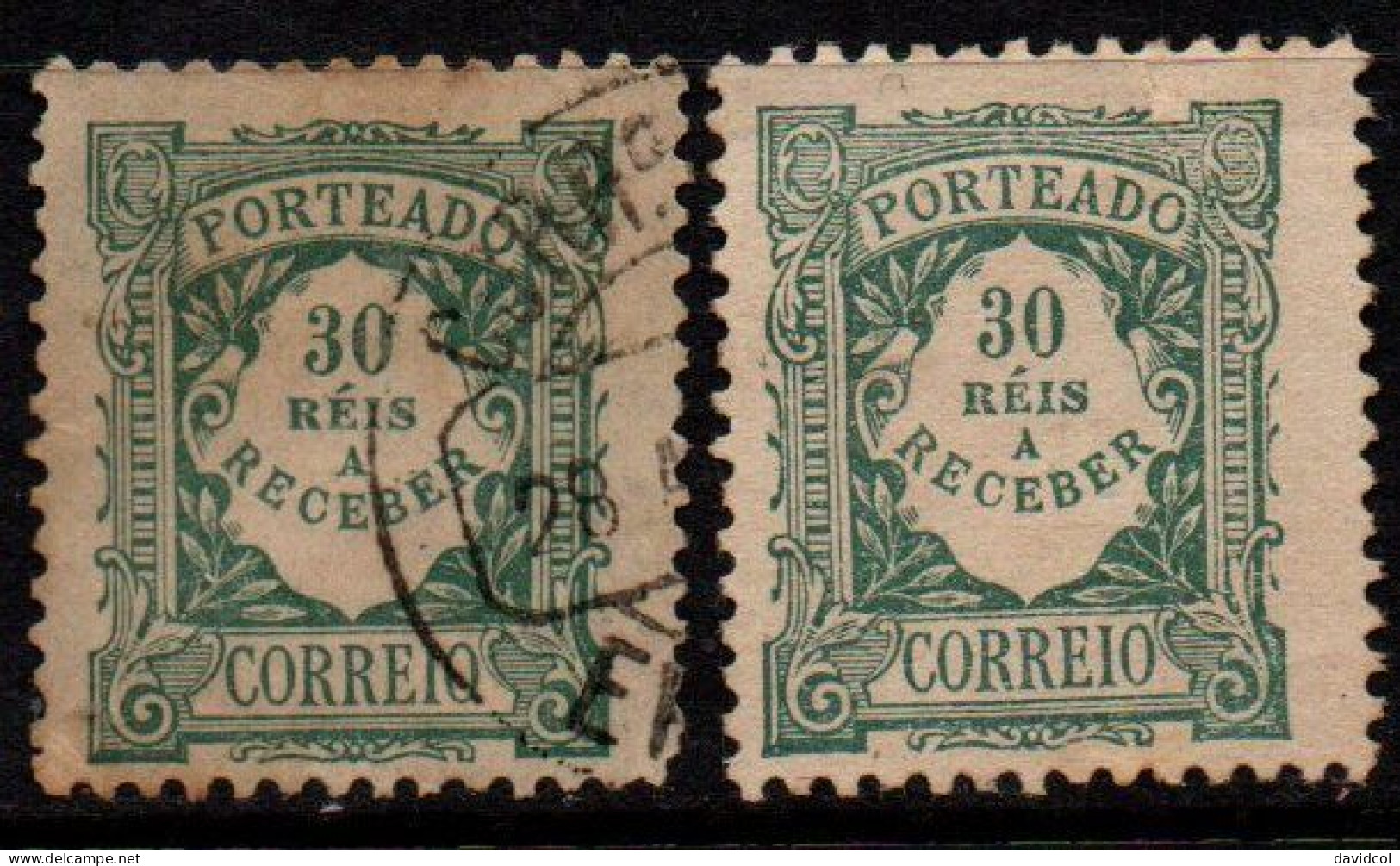 2596C- PORTUGAL - 1904- SC#: J10 - USED/MH - POSTAGE DUE - Gebraucht