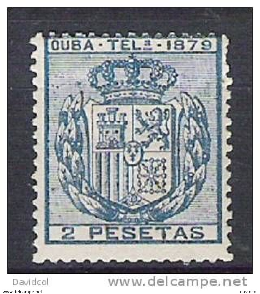 2598B - C U B A -.1879 - TELEGRAPHS - EDIF#: 47 - MINT - Telégrafo