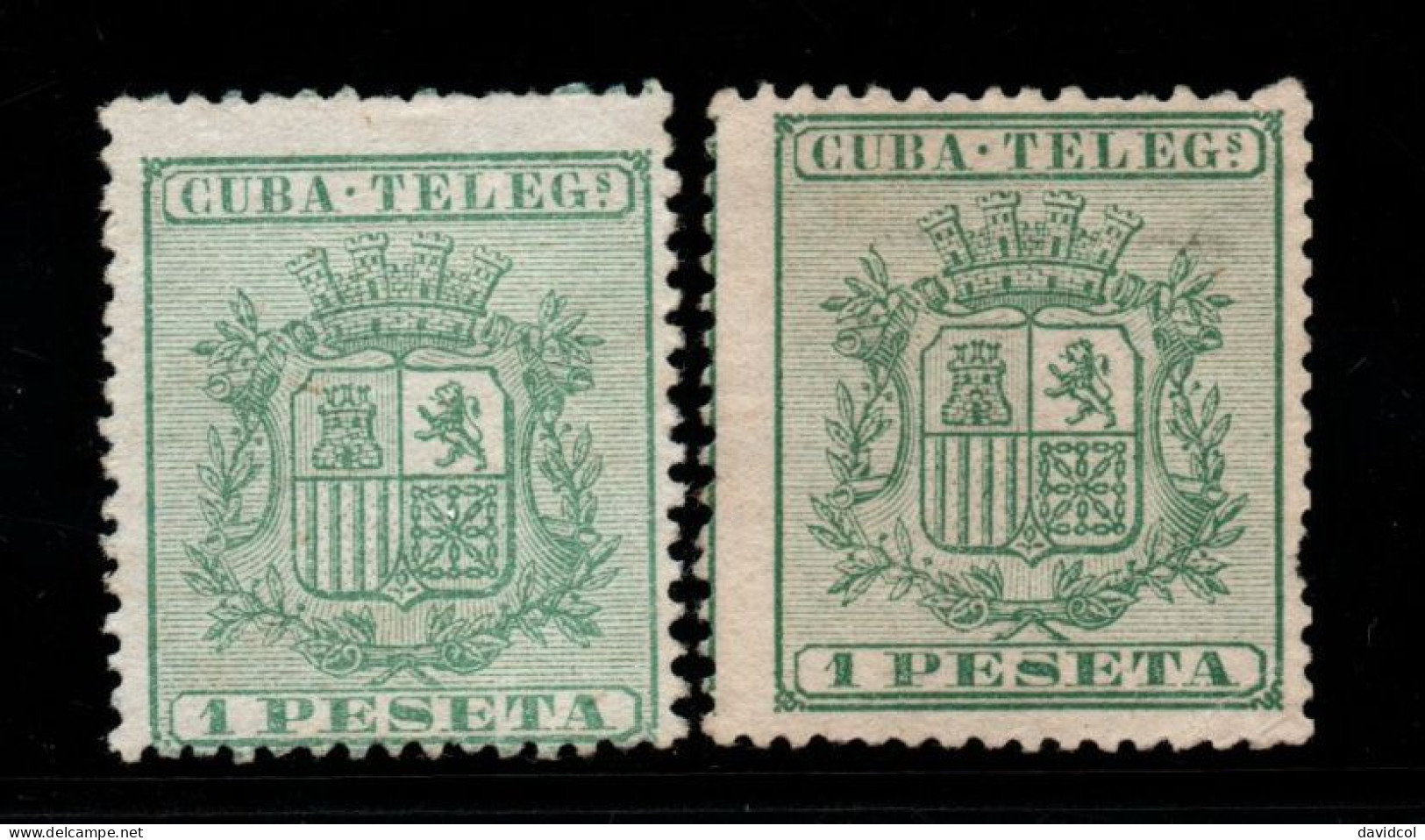 2598E - C U B A - 1875 - TELEGRAPHS - EDIF#: 32 - MINT - SHADES - Telégrafo