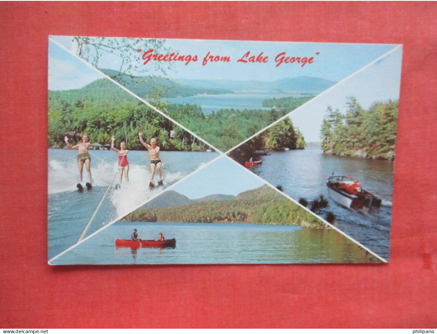 Greetings.  Lake George  - New York > Lake George   Ref 6018 - Lake George