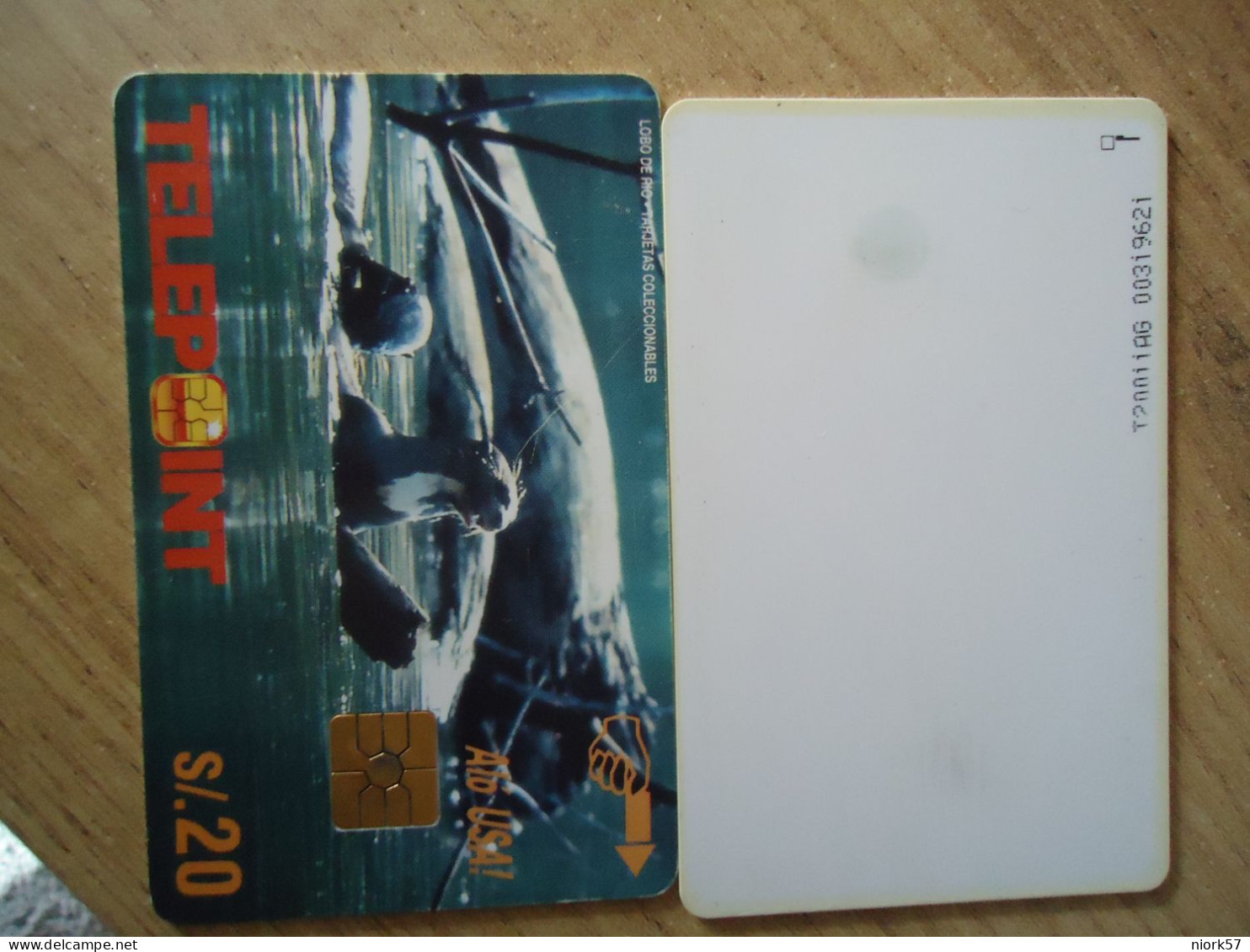 PERU USED CARDS      ANIMALS SEA  SEAL - Fische