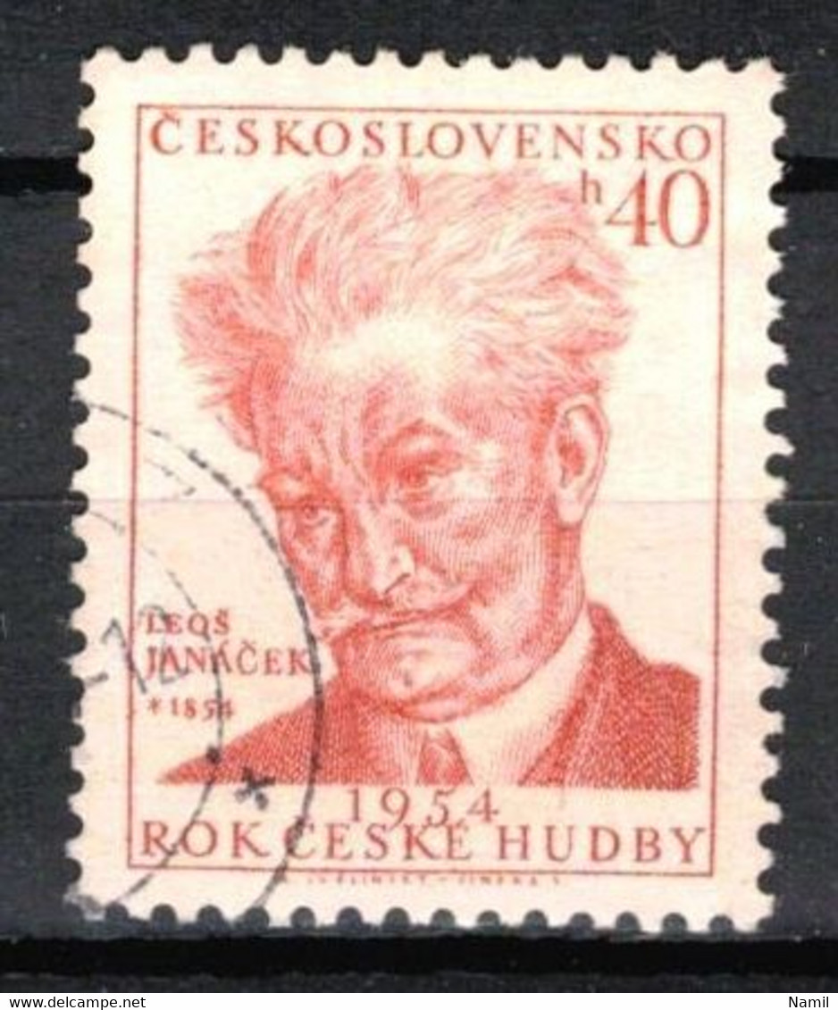 Tchécoslovaquie 1954 Mi 865 (Yv 769), Obliteré, Varieté, Position 36/2 - Abarten Und Kuriositäten