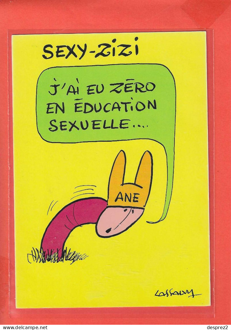 Illustrateur LASSALVY  Cp Animée SEXY ZIZI  Format 15 Cm X 10.5 Cm - Lassalvy