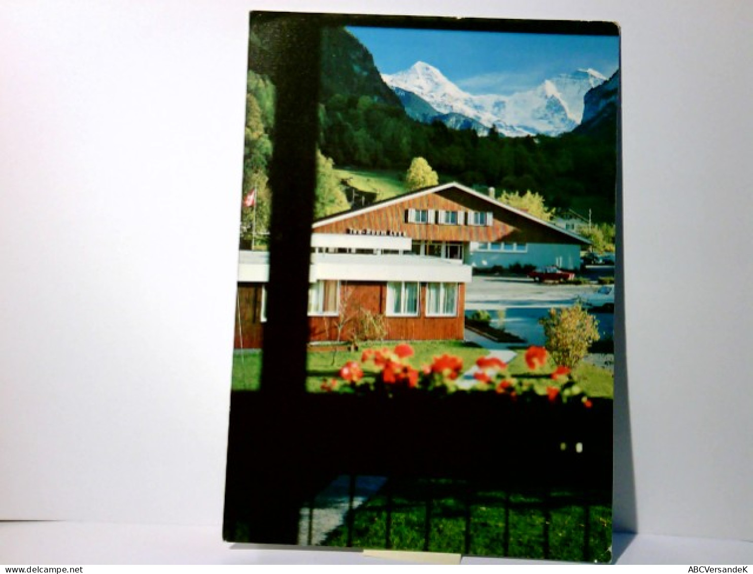 Wilderswil. Motel Luna. Zimmeraussicht. Schweiz. Alte Ansichtskarte / Postkarte Farbig, Gel. 1973. Blick Auf M - Wilderswil