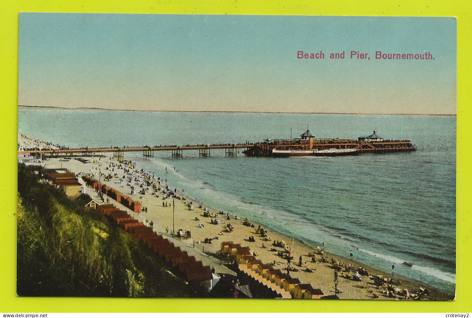 BOURNEMOUTH Beach And Pier Plage Et Jetée VOIR DOS - Bournemouth (from 1972)