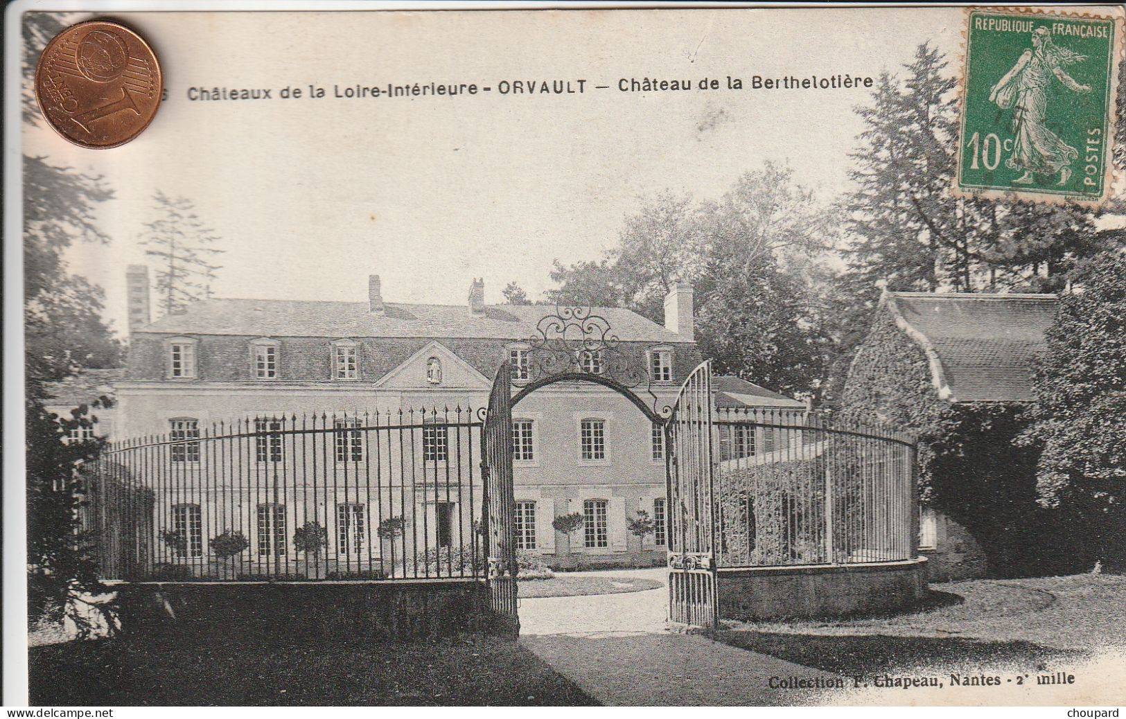 44 - Carte Postale Ancienne Chateaux De La Loire Inférieure ORVAULT Chateau De La Berthelotière - Orvault
