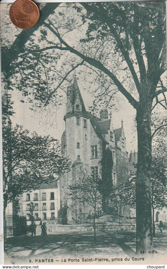 44 - Carte Postale Ancienne De  NANTES  La Porte Saint Pierre , Prise Du Cours - Nantes