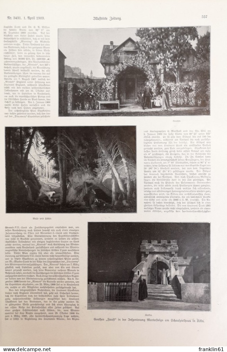 Illustrirte Zeitung. Nummer 3431. 132. Bd.. 1. April 1909. - Autres & Non Classés