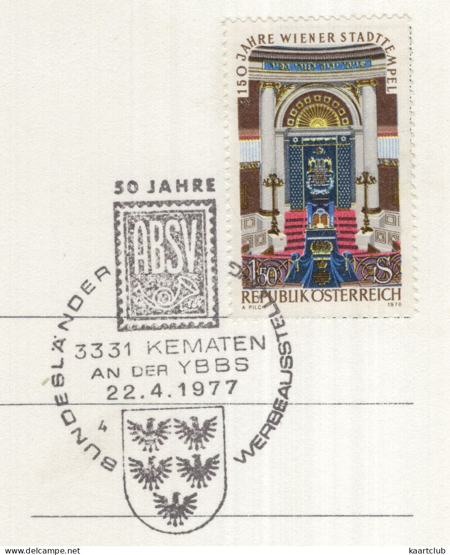 Grüsse Aus Dem Ybbstal - (NÖ, Austria) - '50 Jahre ABSV 22.4.1977' Stempel - Amstetten