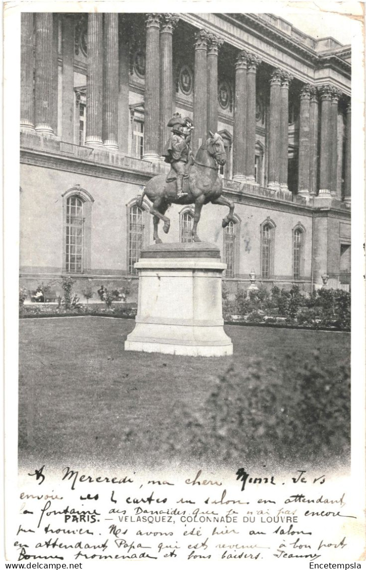 CPA Carte Postale  France Paris Velasquez - Colonnade Du Louvre1903  VM66057 - Statues