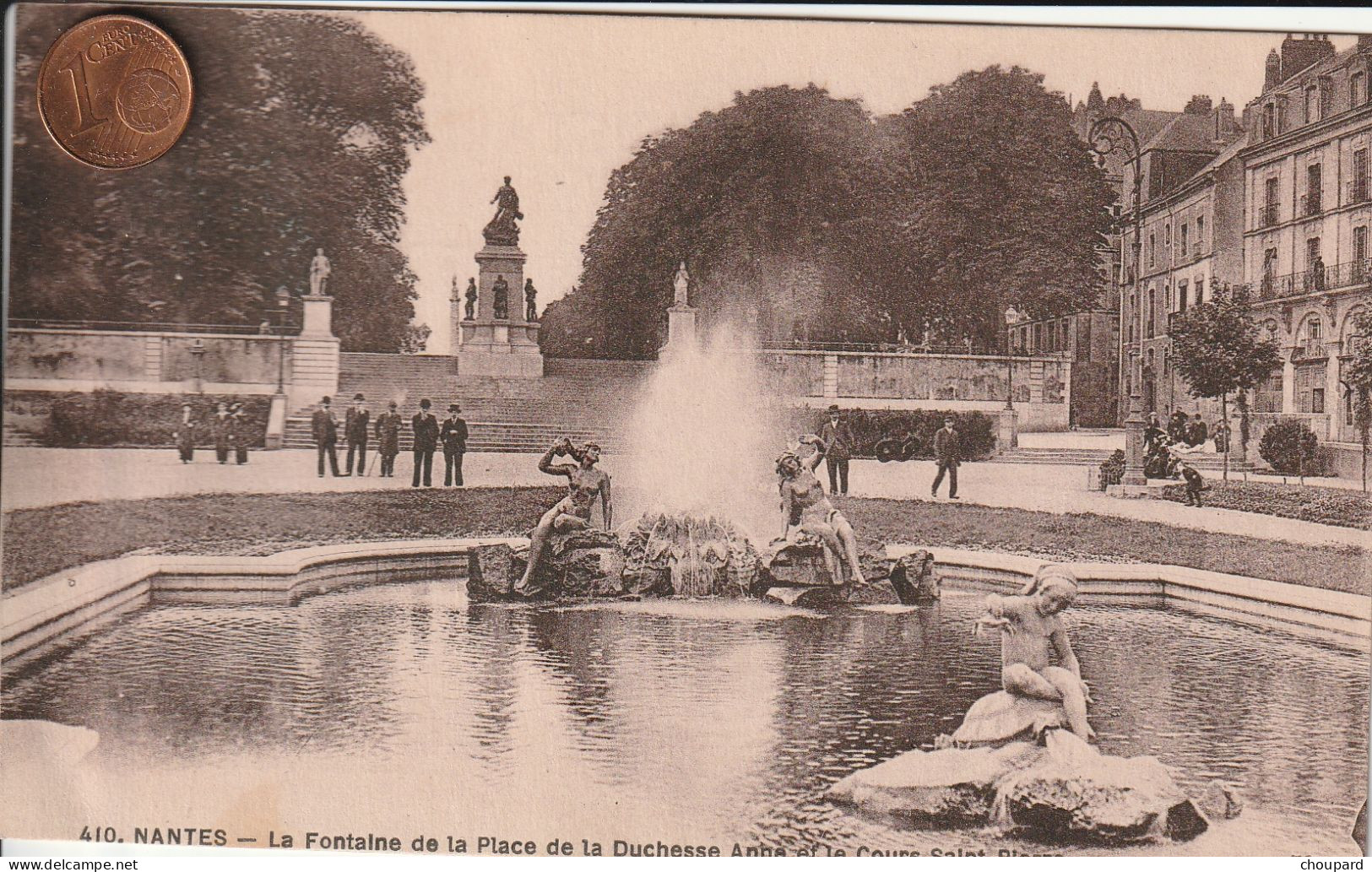 44 - Carte Postale Ancienne De  NANTES   La Fontaine Place De La Duchesse Anne - Nantes