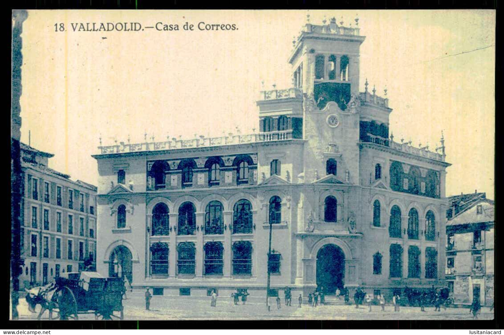 SPAIN - VALLADOLID - Casa De Correos.( Ed. Grafos Nº 18 )  Carte Postale - Poste & Facteurs