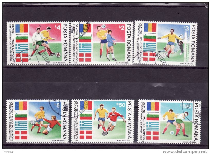 C3433 - Roumanie 1990, Yv.no. 3878/83 , Serie Complete, Obliteres - Usado