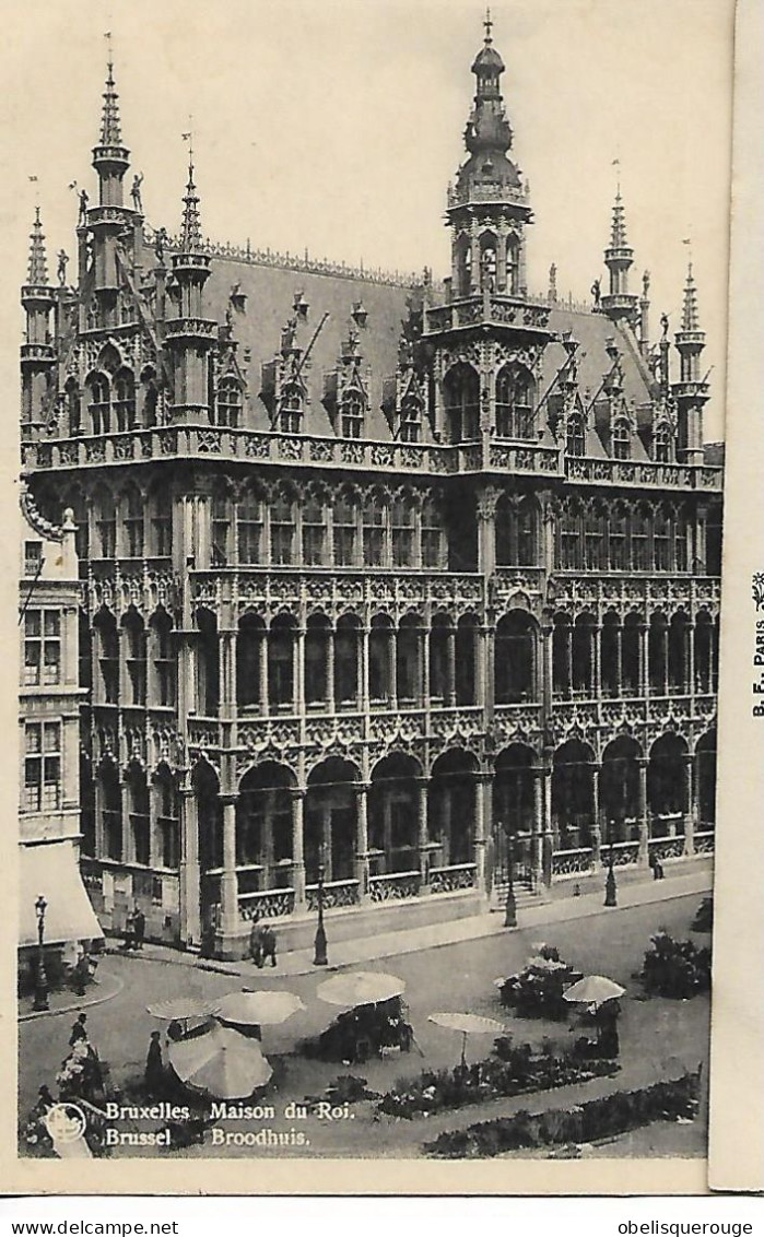 BRUXELLES GRAND PLACE MAISON DU ROI MARCHE 1950  BROODHUIS - Märkte