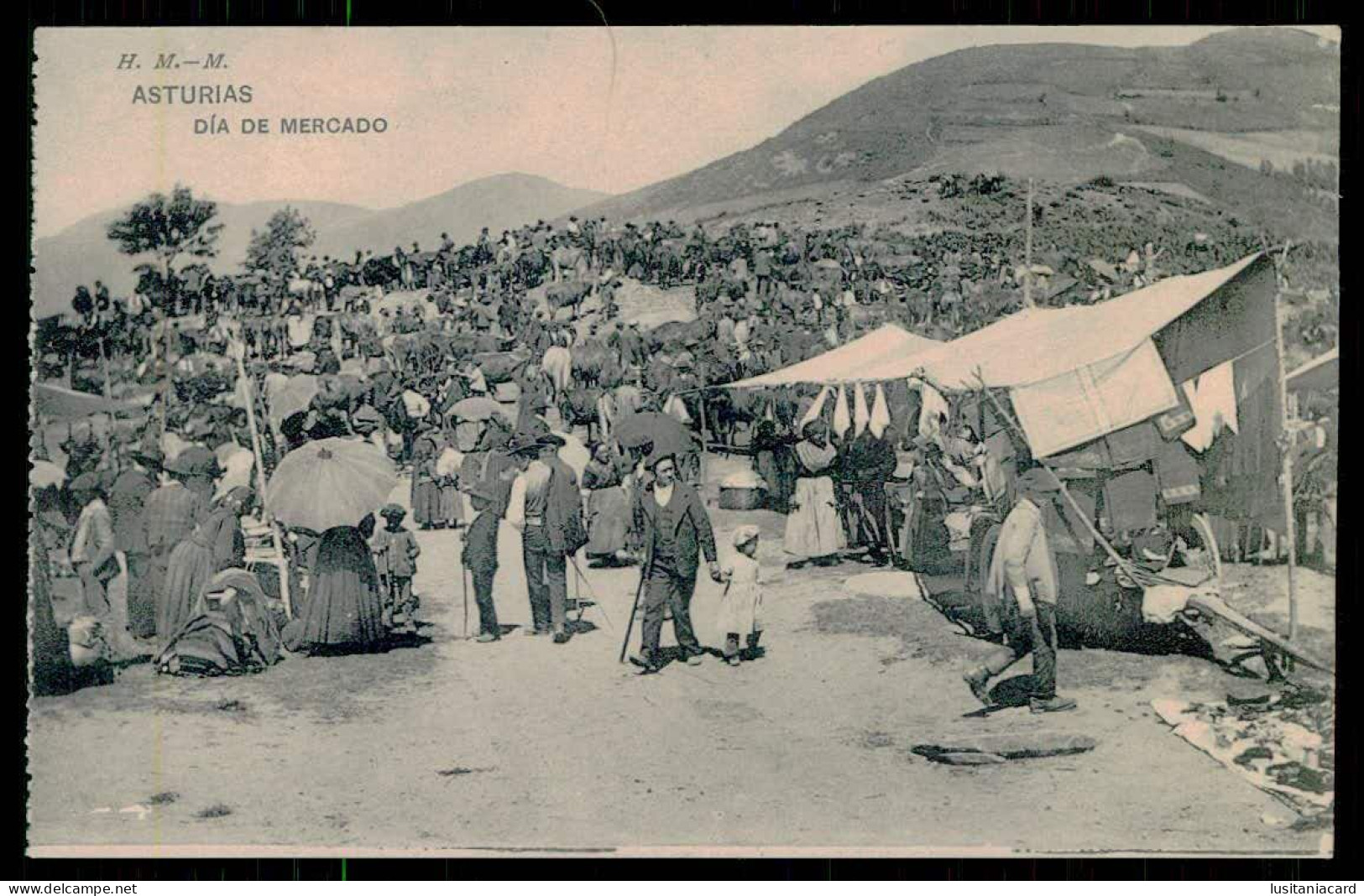 SPAIN - ASTURIAS - Dia De Mercado.( Ed. H. M.- M.)  Carte Postale - Marchés