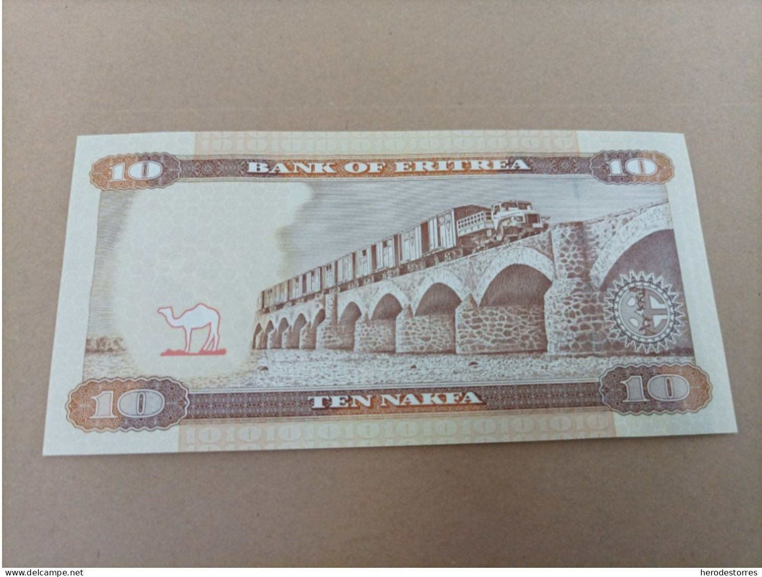 Billete De Eritrea De 10 Nafka, Año 2012, Serie AA, UNC - Eritrea