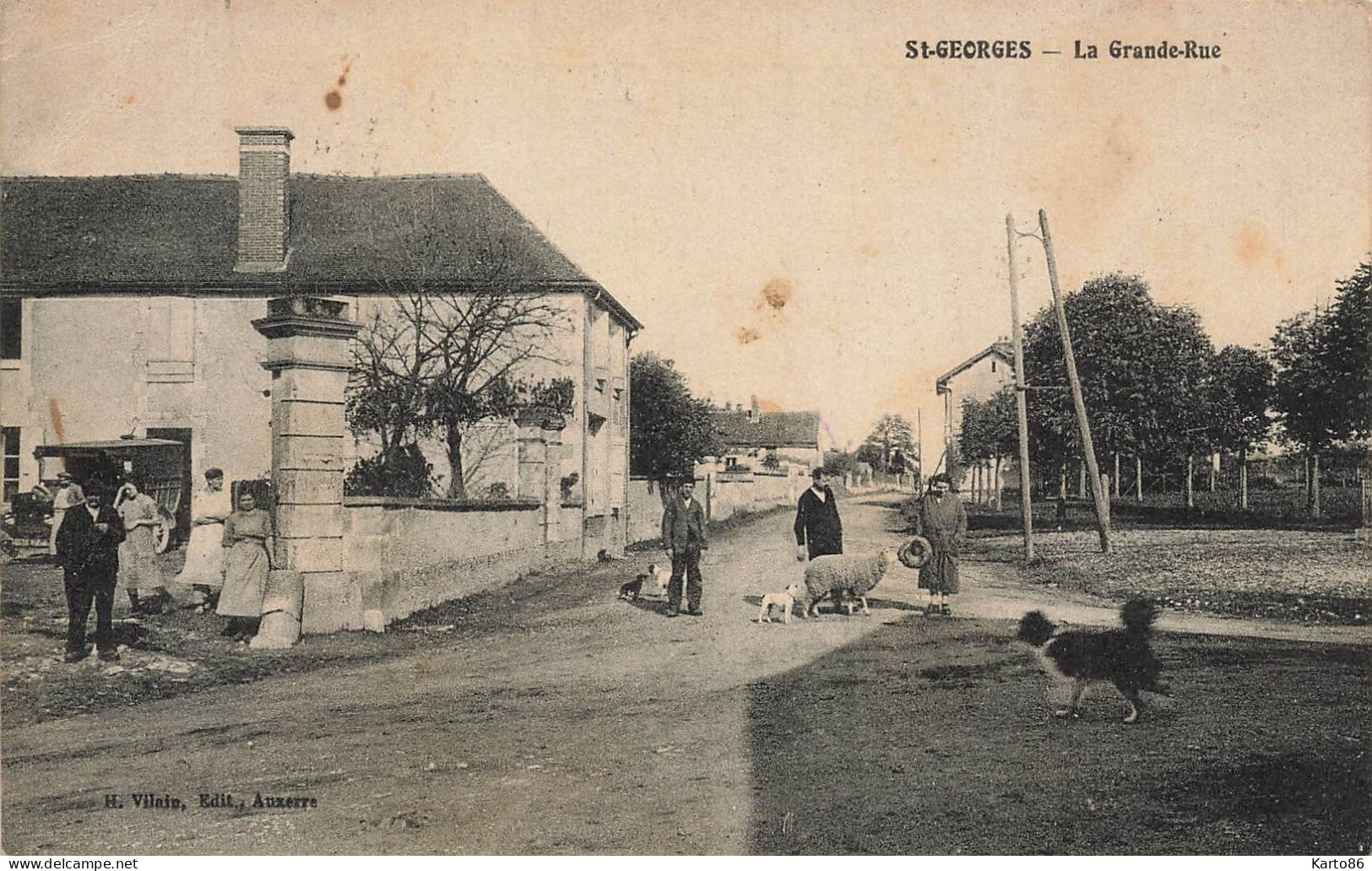 St Georges Sur Baulche * La Grande Rue * Villageois - Saint Georges Sur Baulche