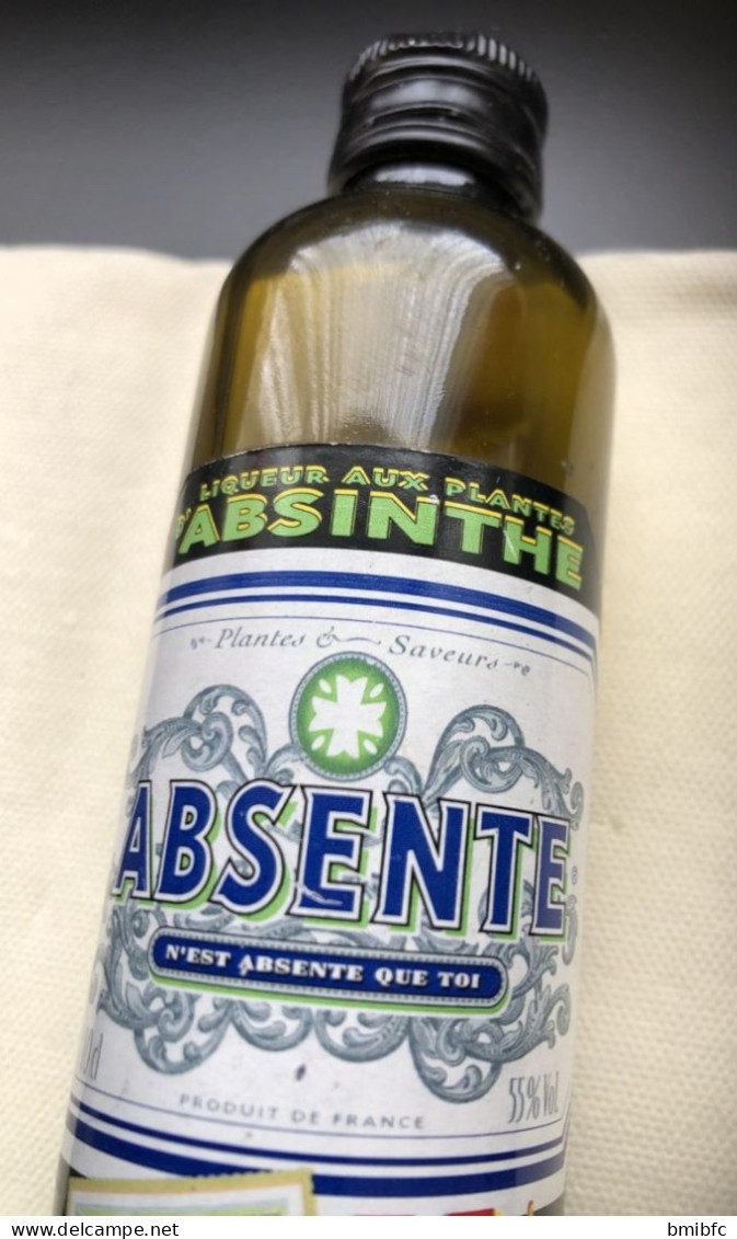 Mignonette Liqueur Aux Plantes Absinthe - (vide) - Miniaturflaschen