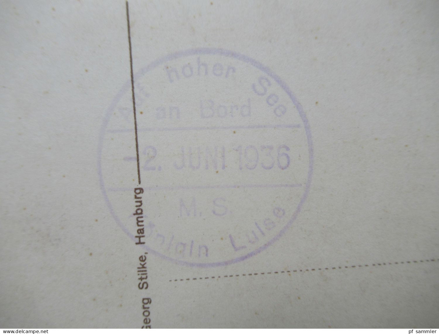 DR 2.6.1936 AK Helgoland Grün Ist Das Land, Rot Ist Die Kant...Stempel Auf Hoher See An Bord MS Königin Luise - Helgoland