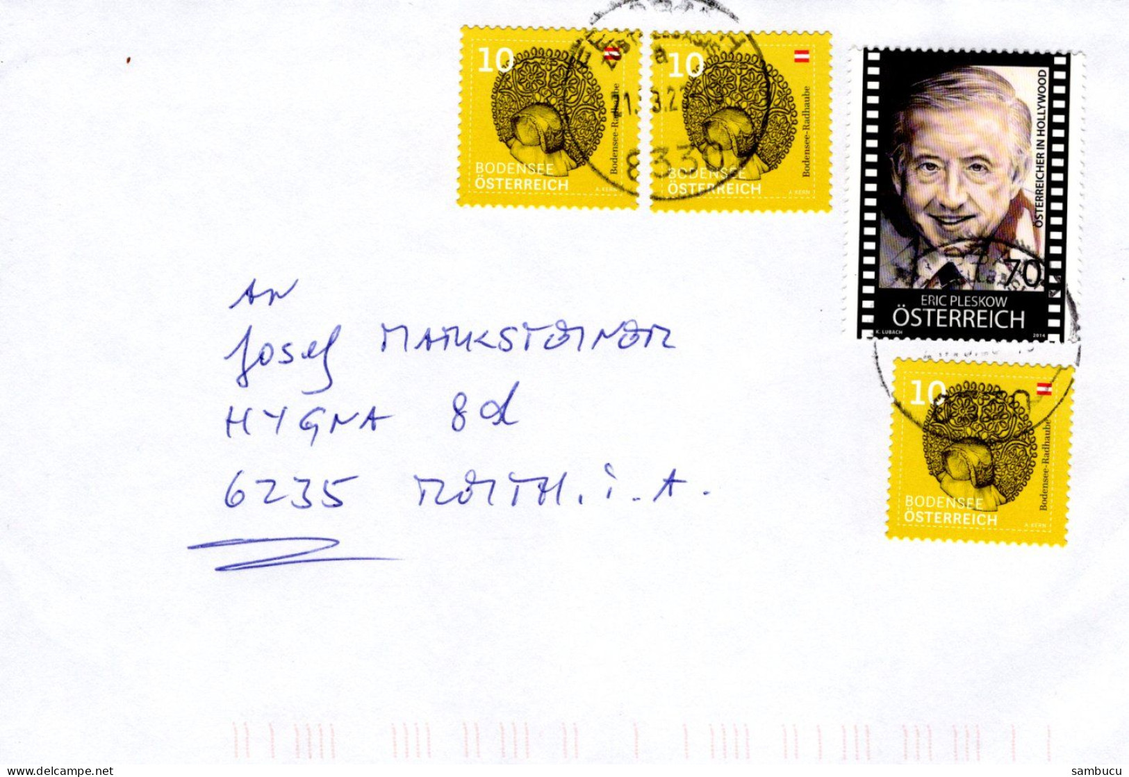 Brief Von 8330 Feldbach Mit 100 Cent Mischfrankatur Eric Pleskow 2023 - Storia Postale