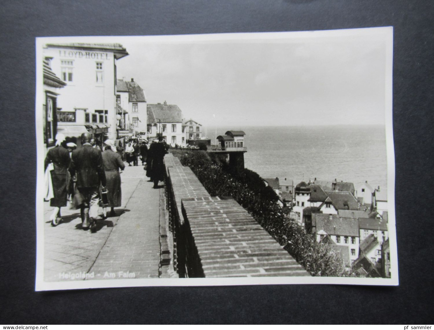 AK / Echtfoto Ca. Ende 1940er Jahre / 50er Jahre! Helgoland Am Falm Mit Lloyd Hotel Größe: 14,5cm X 10,5cm - Helgoland