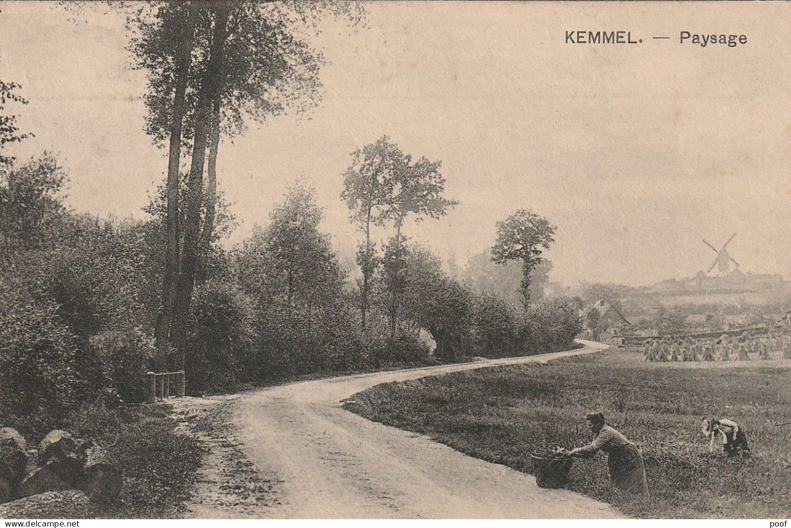 Kemmel : Paysage ( Met Verre Molen ) --- 1914 - Heuvelland
