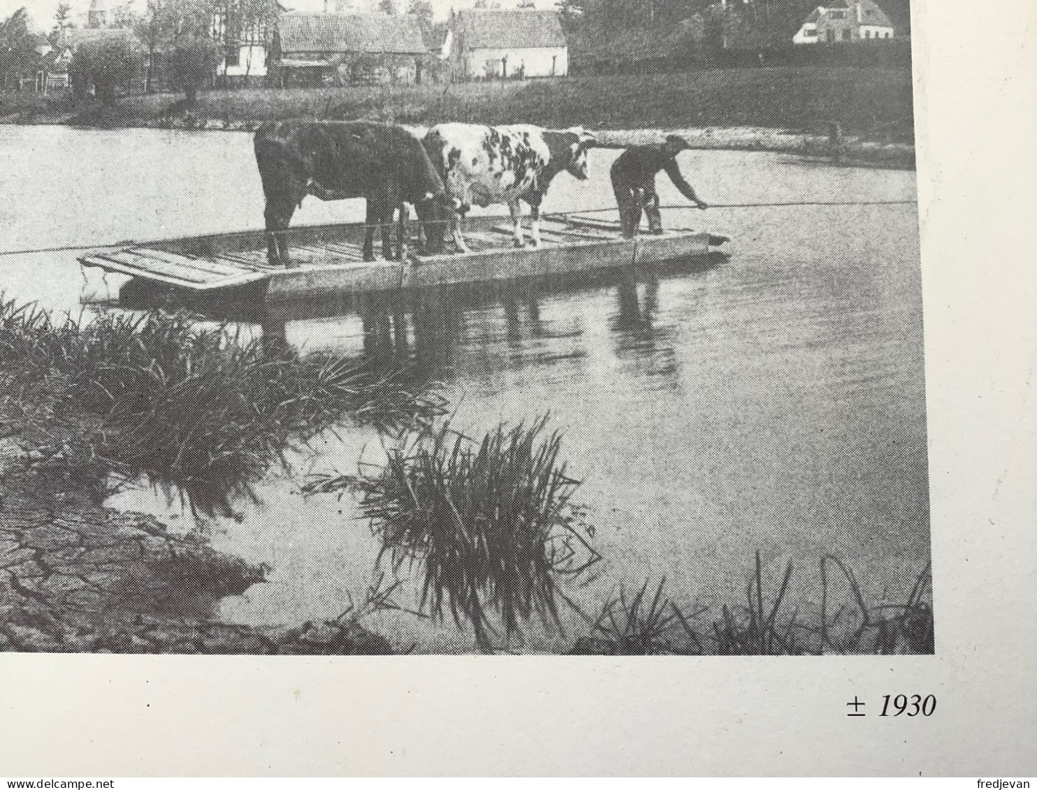 Reproductie Foto Sint-Martens-Latem (Deurle) / Overzet “De Ratte “ - Circa 1930 - Sint-Martens-Latem