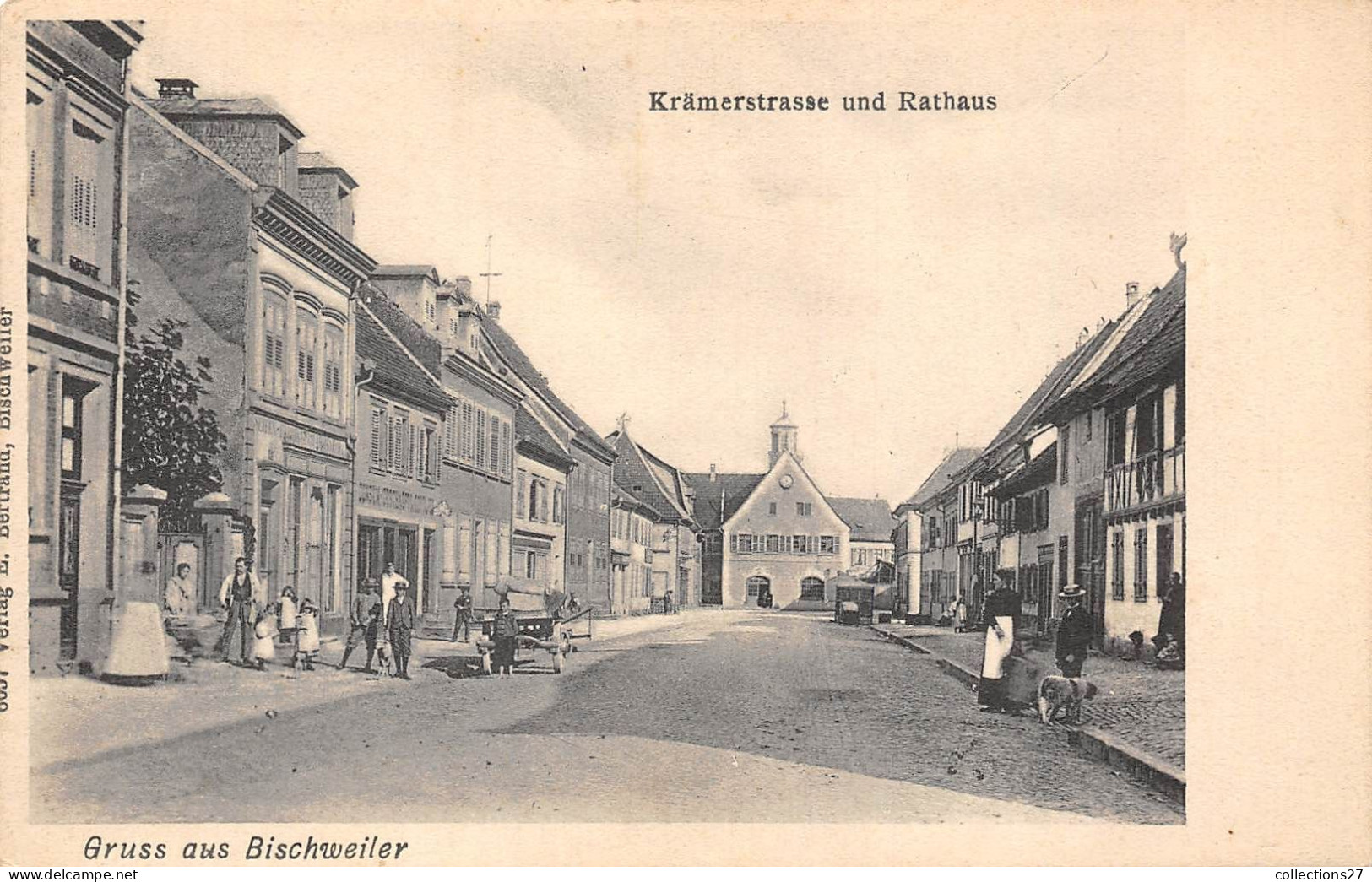 67-BISCHWEILER- KRÄMERSTRASSE UND RATHAUS - Bischwiller