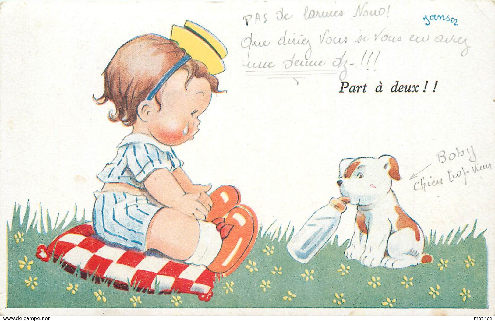 JANSER (illustrateur) - Part à Deux, Enfant Et Son Chien. - Janser