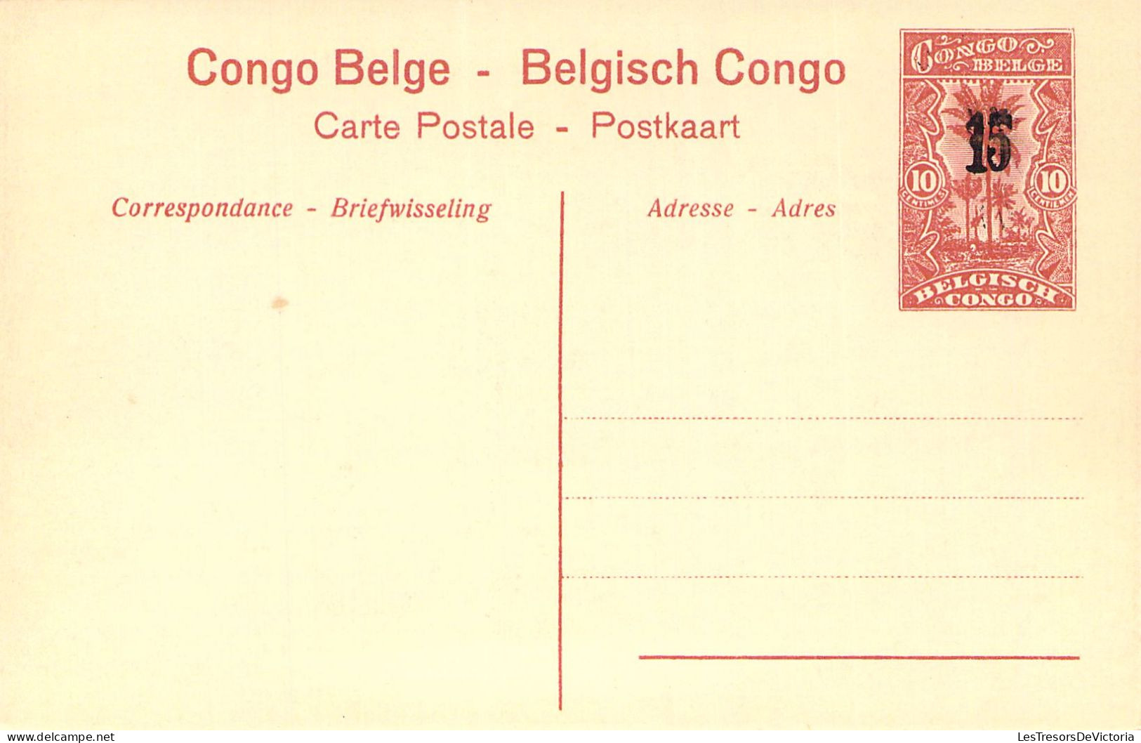 CONGO BELGE - Poste De La Lowa - Plantations De Funtumia - Carte Postale Ancienne - Congo Belge